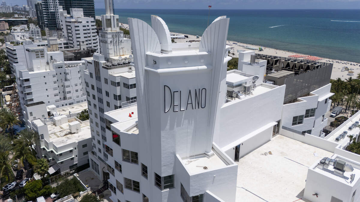 The Delano Miami Beach opened to the public in May. The Art Deco hotel, first opened in 1947, was closed in 2020 for restoration. The Delano Miami Beach opened to the public in May. The Art Deco hotel, first opened in 1947, was closed in 2020 for restoration.